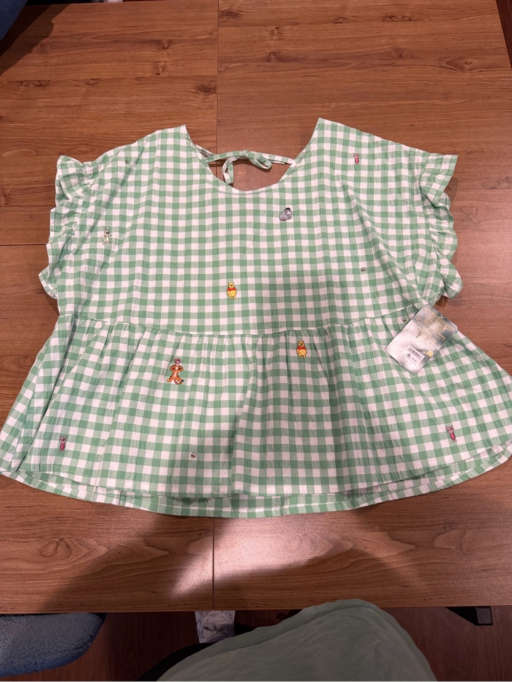 NWT Winnie the Pooh Embroidered Peplum Blouse 3X